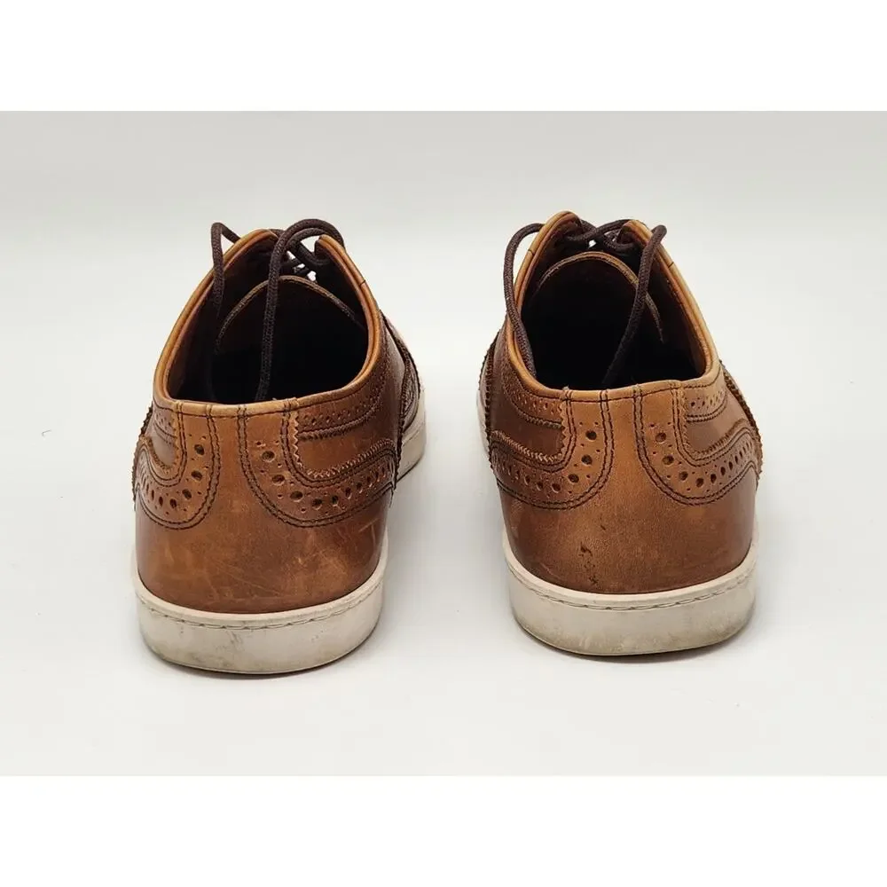 Allen Edmonds Strand Leather Sneakers, Walnut, Men's 8.5E
